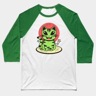 Alien Cat Baseball T-Shirt